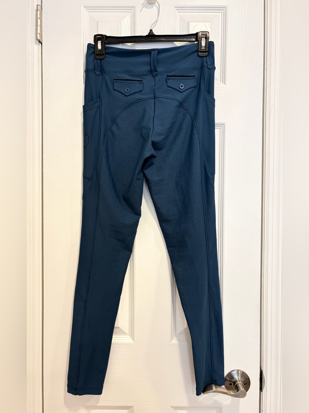 Free Ride Equestrian LUX HYBRID BREECHES FULL SEAT Teal Size Medium - Picture 4 of 5